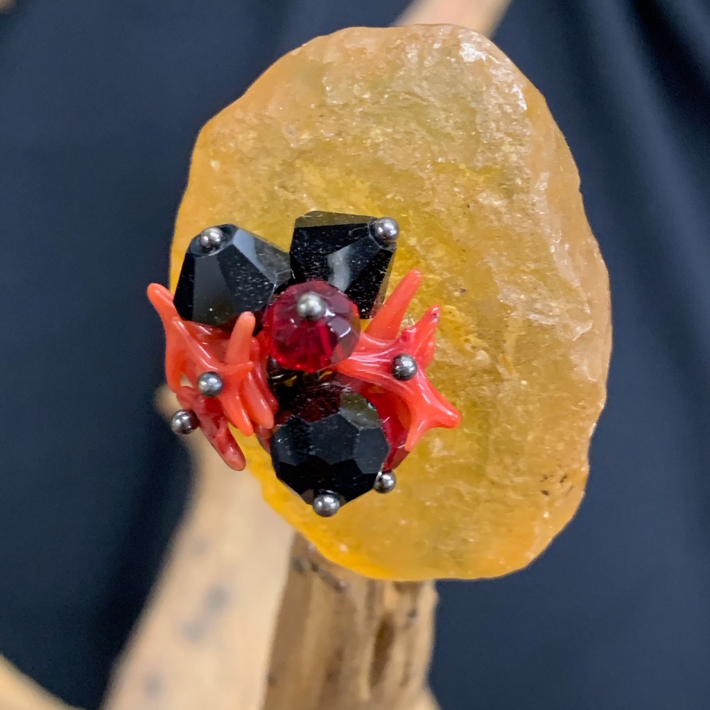 Raw Amber Ring
